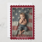 Baby Eagle eerste vierde juli Feestdagenkaart (Voorkant)