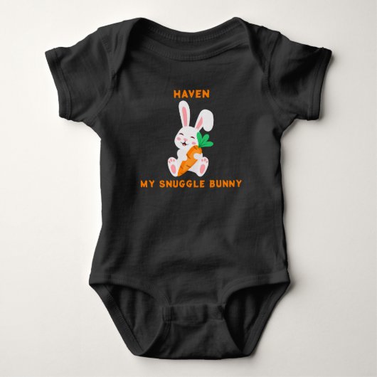 Baby Easter Knuffel Konijn Rompertje Romper (Voorkant)