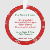 Baby echo nieuwe ouders ornament (voorkant)