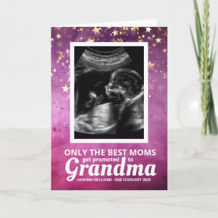 Baby-echo oma zwangerschapsaankondiging kaart