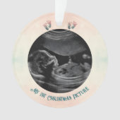 Baby Echografie 1e kerst Verwacht Ornament (voorkant)