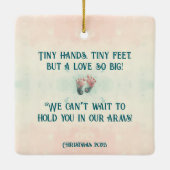 Baby Echografie 1st Christmas Zwanger Ornament (Achterkant)