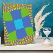 Baby eco-groene Gecontroleerde blauwcyaan Fotoplaat (Zijkant)