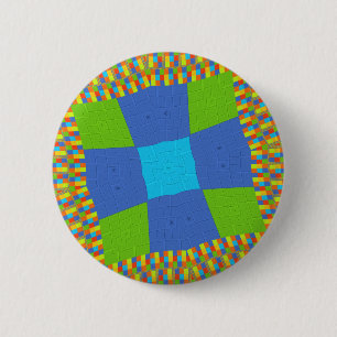 Baby eco-groene Gecontroleerde blauwcyaan Ronde Button 5,7 Cm