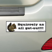 Baby eekhoorn bumpersticker (Op auto)