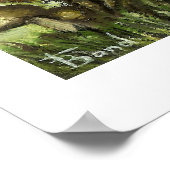 Baby eekhoorn en paddenstoelen afdrukken poster (Hoek)