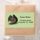 Baby eekhoorn etiket (Insitu)