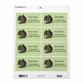 Baby eekhoorn etiket (Full Sheet)