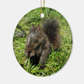 Baby eekhoorn keramisch ornament (Links)