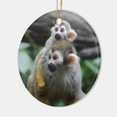 Baby eekhoorn keramisch ornament (Links)