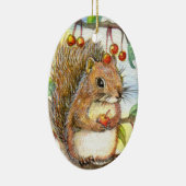 Baby eekhoorn keramisch ornament (Rechts)