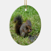 Baby eekhoorn keramisch ornament (Rechts)