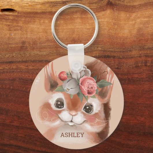 Baby eekhoorn Sleutelhanger (Voorkant)