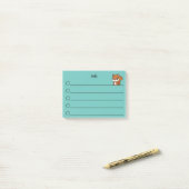 Baby Eekhoorn takenlijst Post-it® Notes (Op bureau)