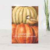 Baby eekhoorn Thanksgiving kaart (Achterkant)