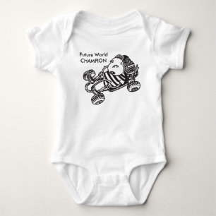 baby één stuk creeper world champion romper