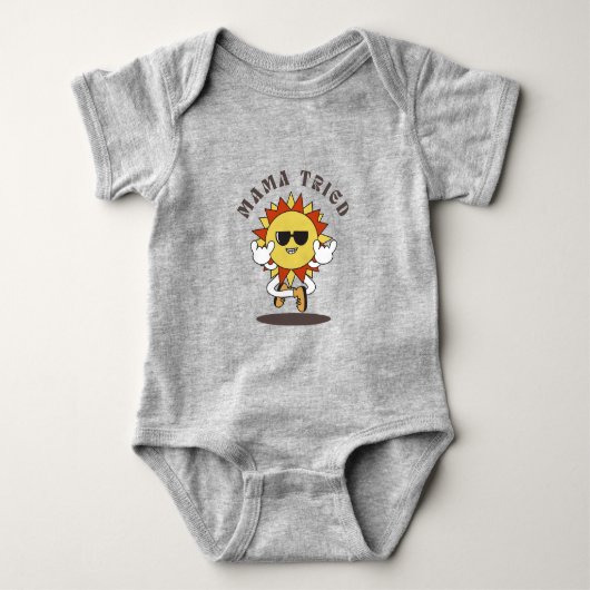 Baby een stuk "Mama probeerde" Romper (Voorkant)
