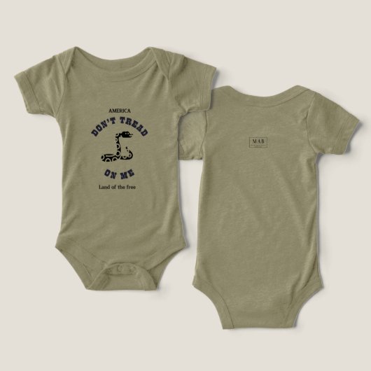 Baby een stuk "Niet op mij trappen" (Ontwerp Voorkant & Achterkant)
