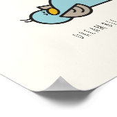 Baby Eend Droomt Groot Kleine Eend Muur Kunst Nurs Poster (Hoek)