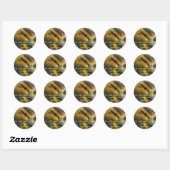 Baby eend - onschuld ronde sticker (Vel)