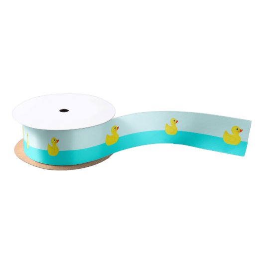 Baby Eend Satijnen Lint (Spoel)