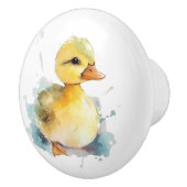 Baby eend Waterverf keramische knop (Rechts)