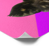 Baby Eenden op Roze Framboos en Paarse Sorbet Poster (Hoek)