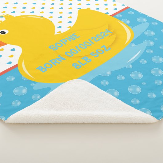 Baby eendendeken sherpa deken (3/4)