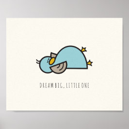 Baby Eendje Droomt Groot Kleine Een Kraamkamer Muu Poster