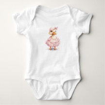 Baby Eendje in Jurk Cute Boerderij Dier Baby