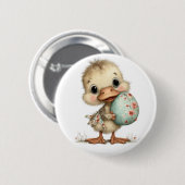 Baby Eendje Ronde Button 5,7 Cm (Voorkant /achterkant)