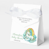 Baby Eenhoorn Genderneutraal Baby shower Bedankdoosjes (Voorkant Zijde)