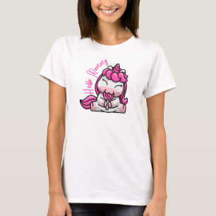Baby Eenhoorn Gezegde Hallo T-shirt