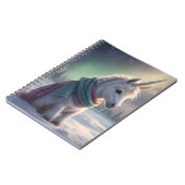 Baby Eenhoorn in de sneeuw Notitieboek (Linkerzijde)