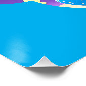 Baby Eenhoorn in het glanzende Poster van PJ (Hoek)