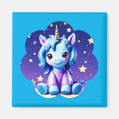 Baby Eenhoorn in PJ's magneet (Voorkant)