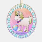 Baby Eenhoorn Keramisch Ornament (Links)