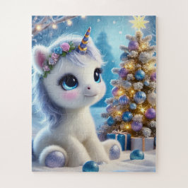 Baby Eenhoorn Kerstmis Legpuzzel
