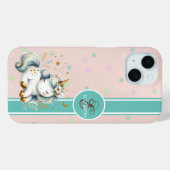 Baby Eenhoorn, kleurrijke sterren monogram Case-Mate iPhone Case (Achterkant (horizontaal))
