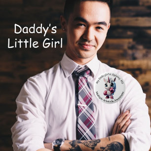 Baby Eenhoorn, Meisje, Kind Multiple Sclerose Butt Ronde Button 5,7 Cm