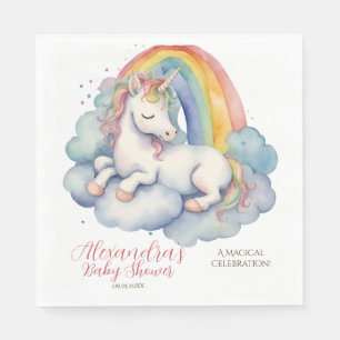 Baby Eenhoorn Meisjes Baby shower Servet