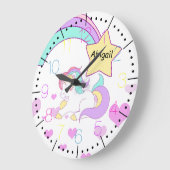 Baby Eenhoorn regenboog illustratie Grote Klok (Hoek)