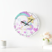 Baby Eenhoorn regenboog illustratie Grote Klok (Huis)