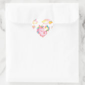 Baby Eenhoorn speeltuin uniek cadeau Hart Sticker (Tas)