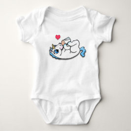 Baby eenhoorningstijd - blauw romper
