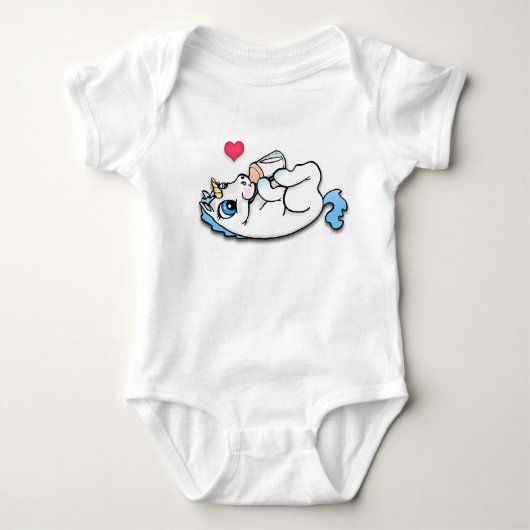 Baby eenhoorningstijd - blauw romper (Voorkant)