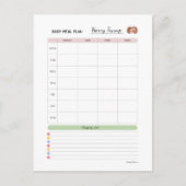 Baby Eerste 100 voedingsmiddelen - Baby Meal Plan  Briefkaart (Voorkant)