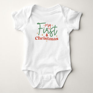 Baby Eerste 1e Kerst Geschenk voor Nieuwe baby Romper