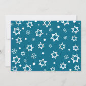 Baby Eerste Chanoeka Fotoster van David Script Feestdagenkaart (Achterkant)