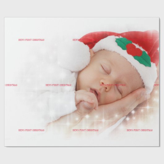BABY EERSTE CHRISTMAS CADEAUPAPIER (Vlak)
